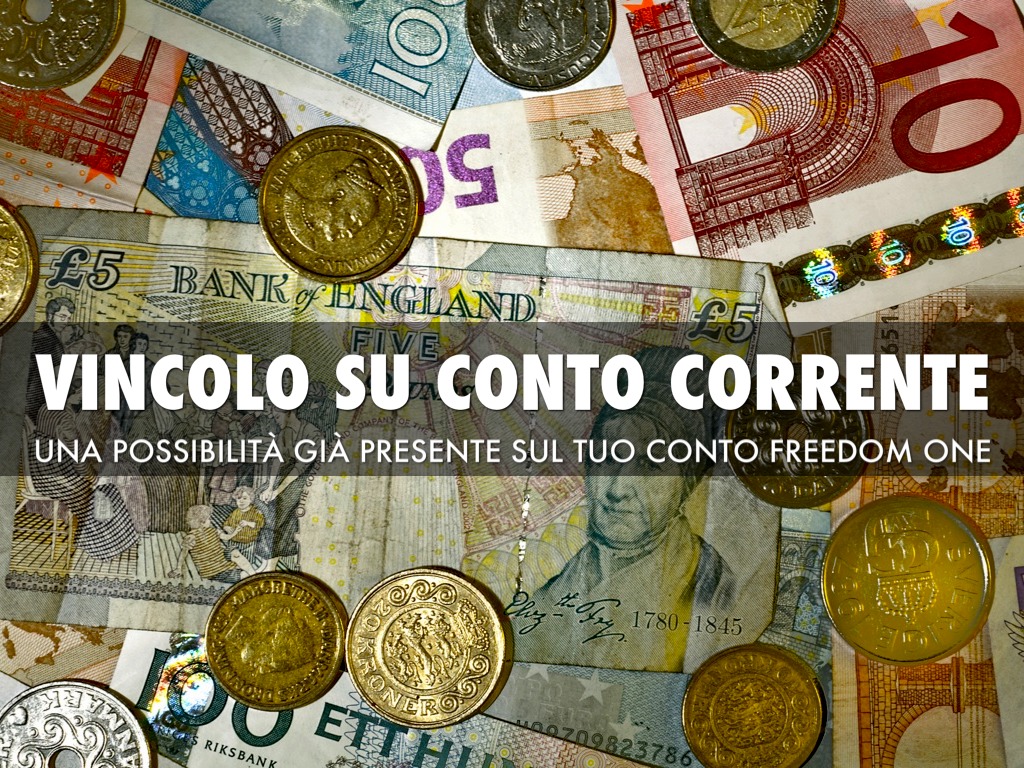 Vincolo su Conto Corrente