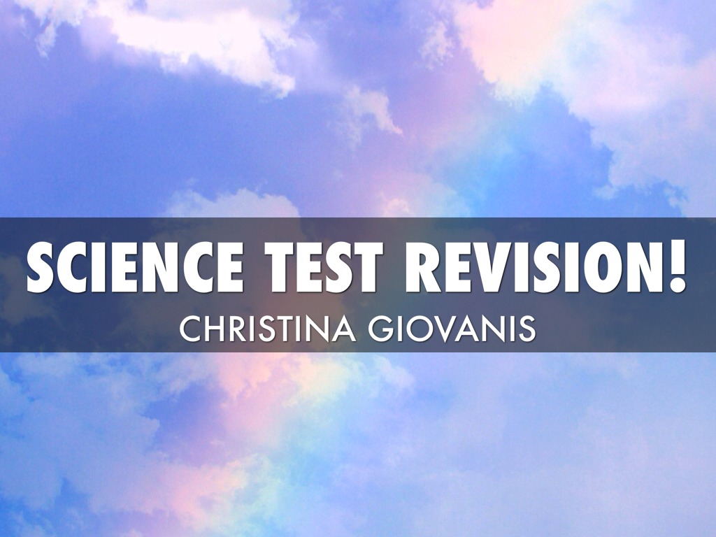 Copy of Science Test Revision