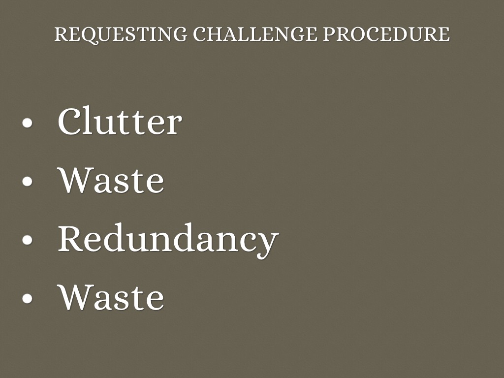 Challenge Request Procedure