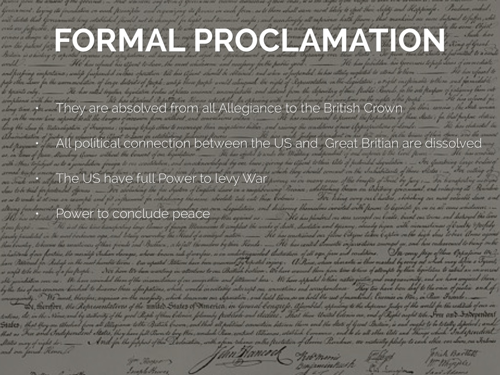 Declaration Of Independence by Lauren McGee