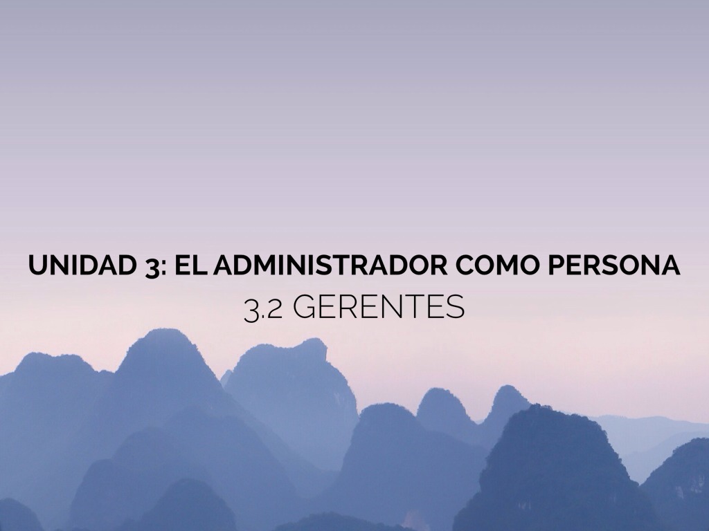 Gerentes Como Elemento Humano