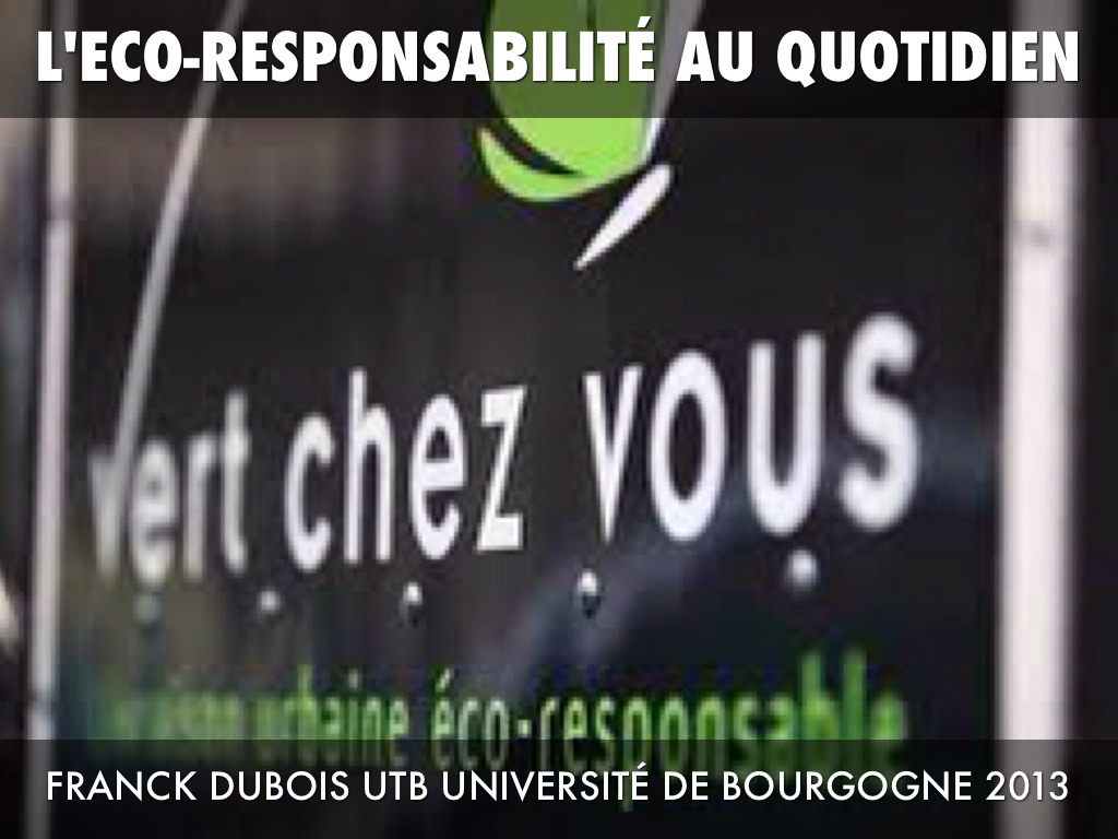 l'ecoresponsabilité au quotidien