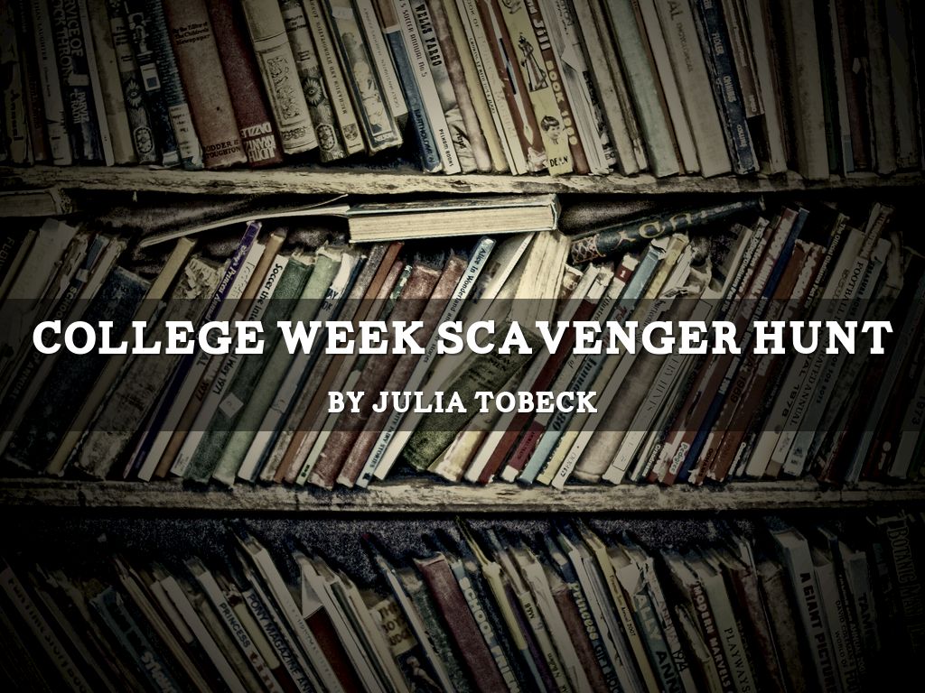 College Scavenger Hunt
