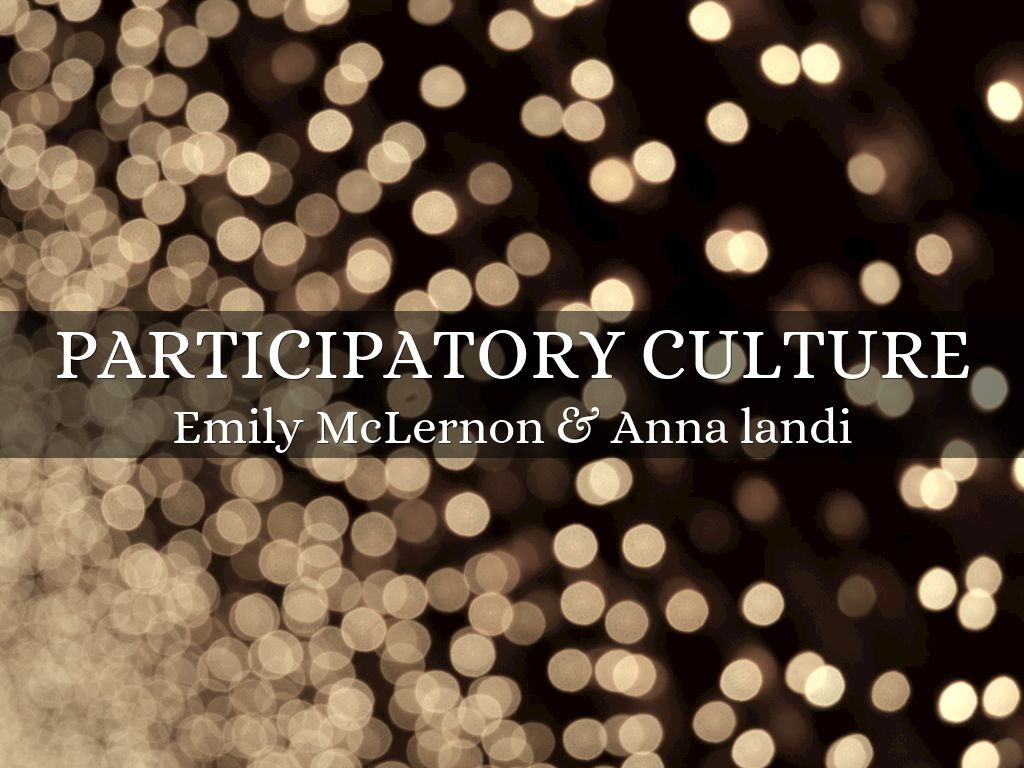 Participatory Culture
