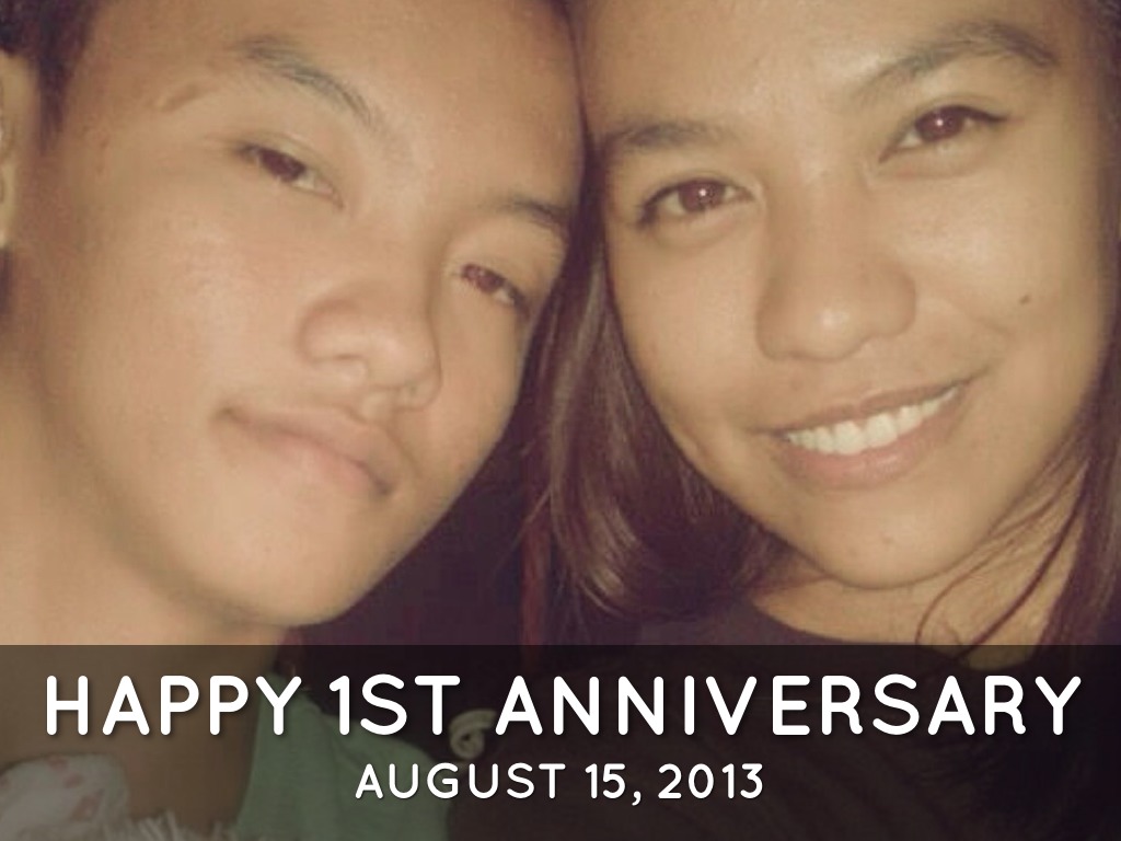 Happy 1st Anniversary Honey (: