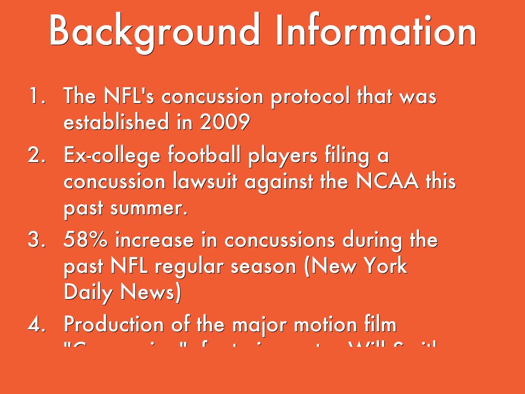 Concussion Issues In Professional And Collegiate haiku deck