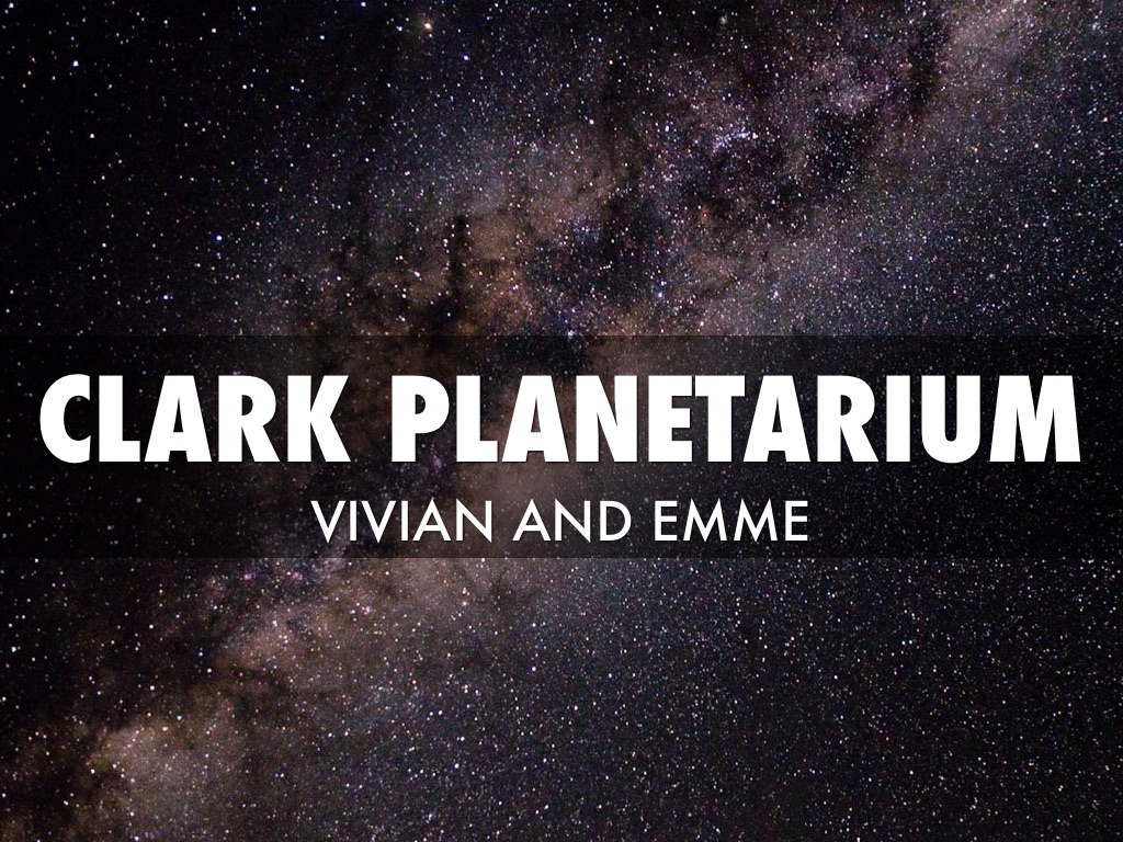 Thank You Clark Planetarium