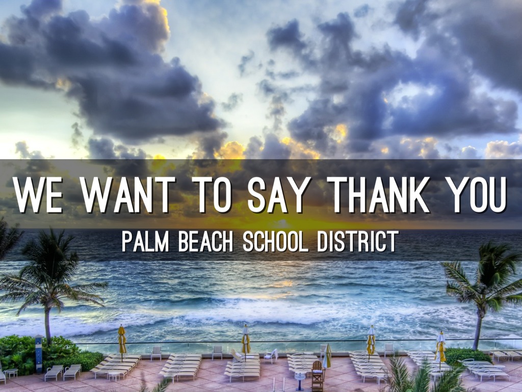 Palm Beach County Thank You
