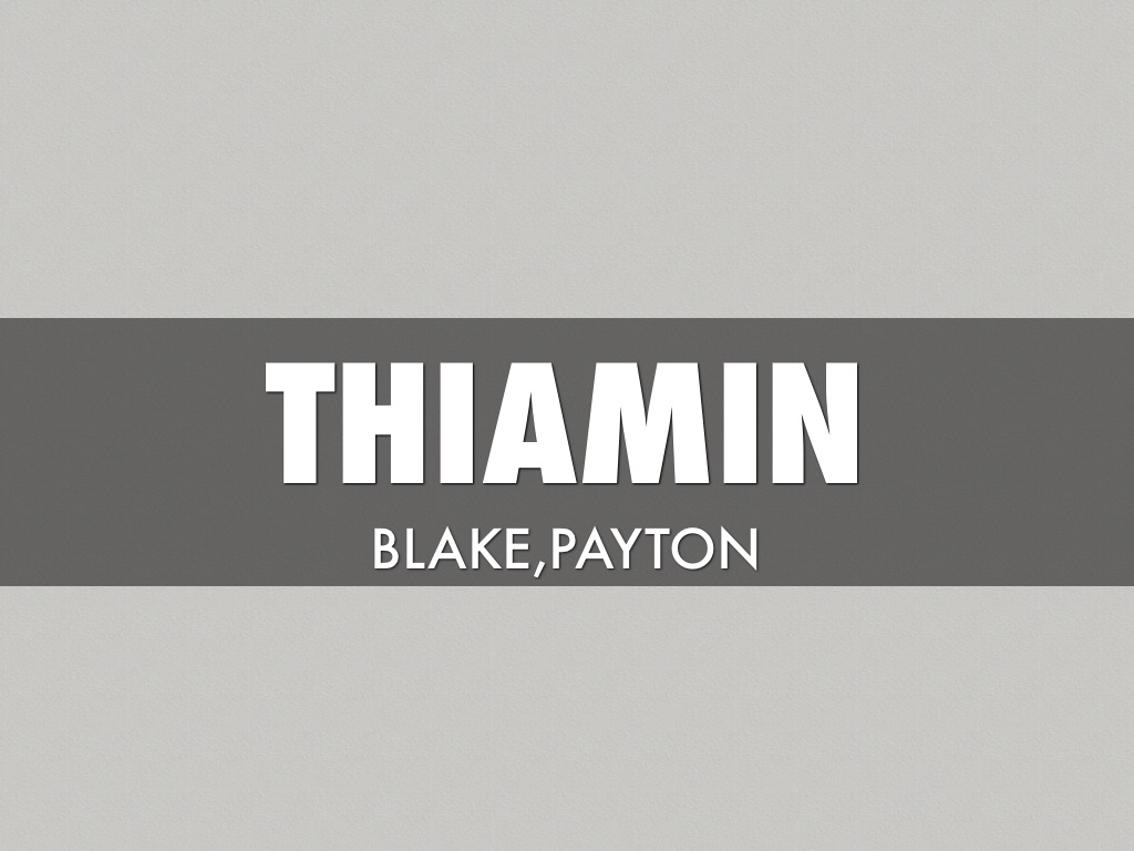 Thiamin
