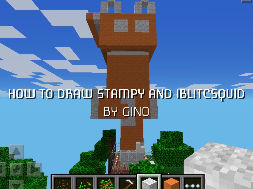 How To Draw Stampy. And Ibalisticsqid 