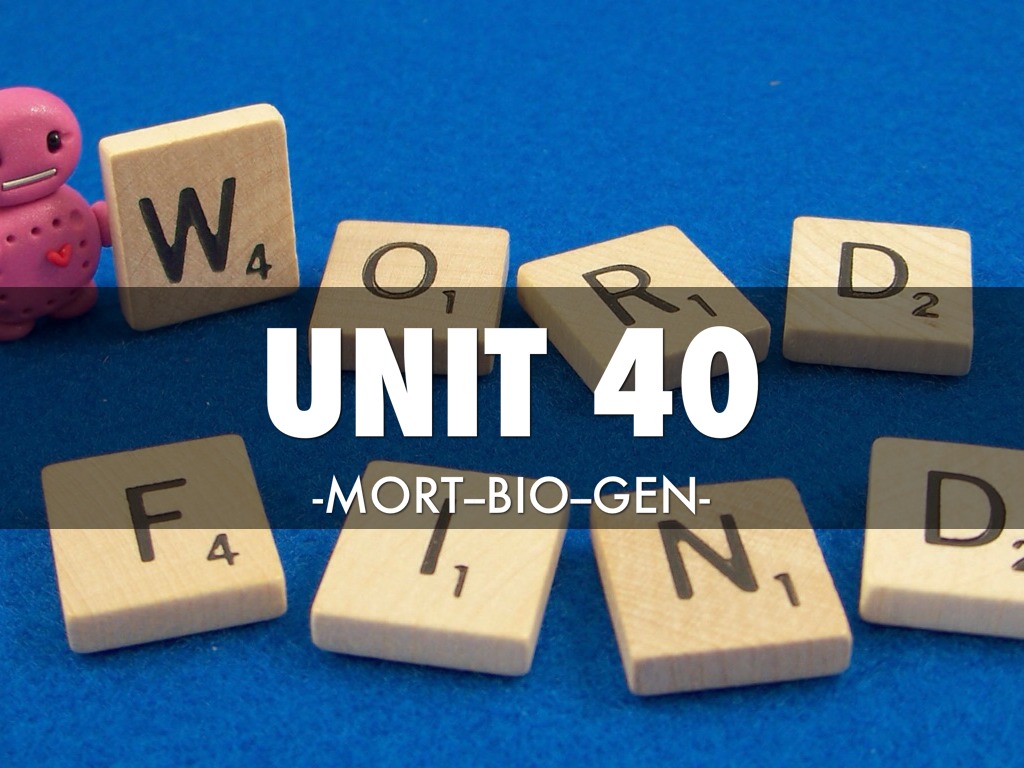 Unit 40 Spelling Words