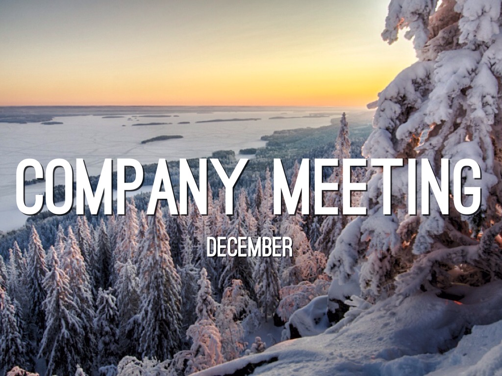 Company Meeting December