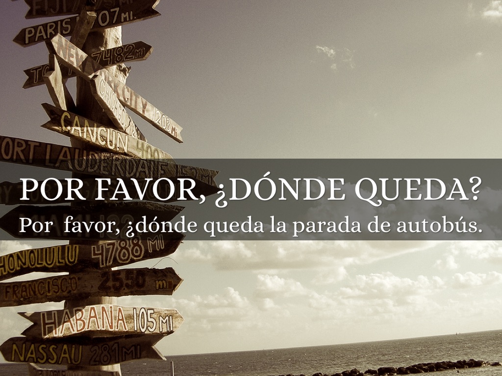 Spanish Vocab Around Town 