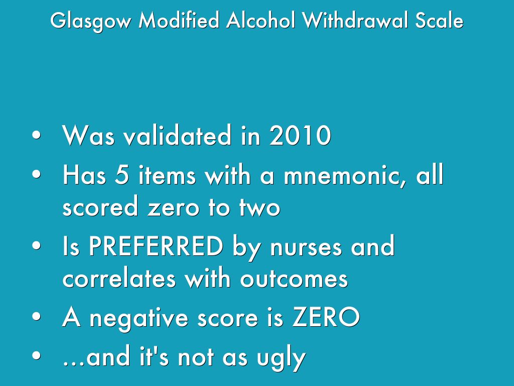 Alcohol Withdrawal PEARLS by thislooksinfected
