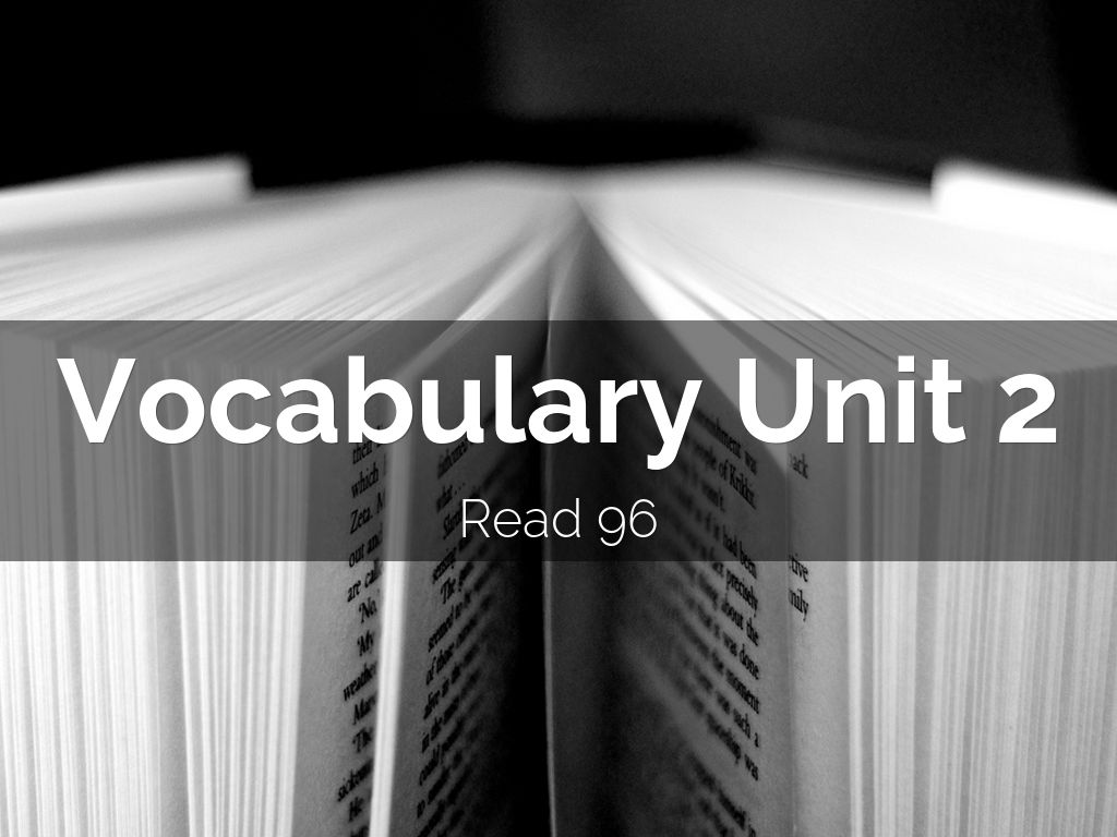 Vocabulary Unit2