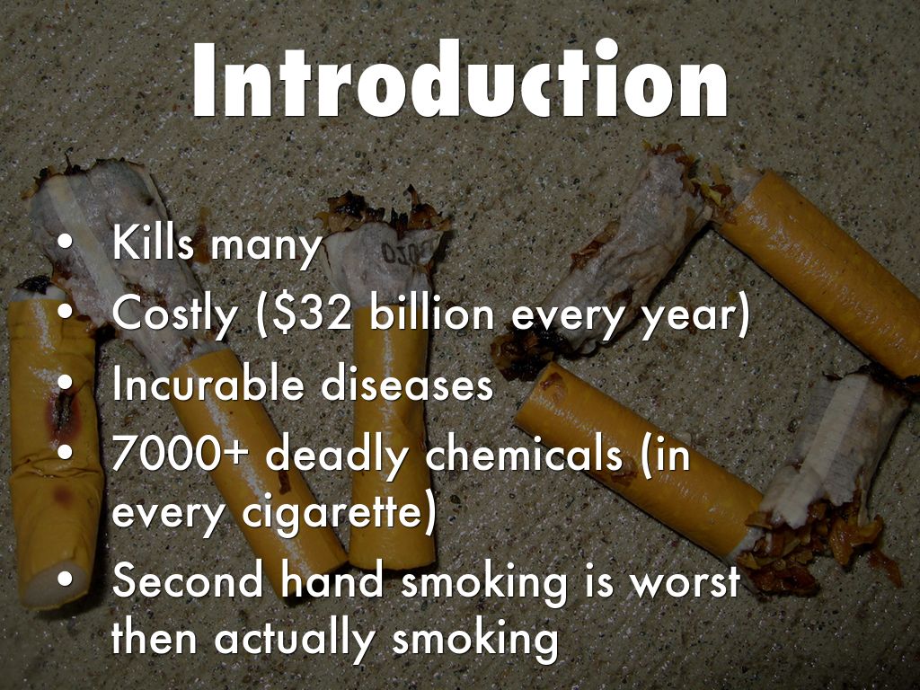 persuasive speech about smoking