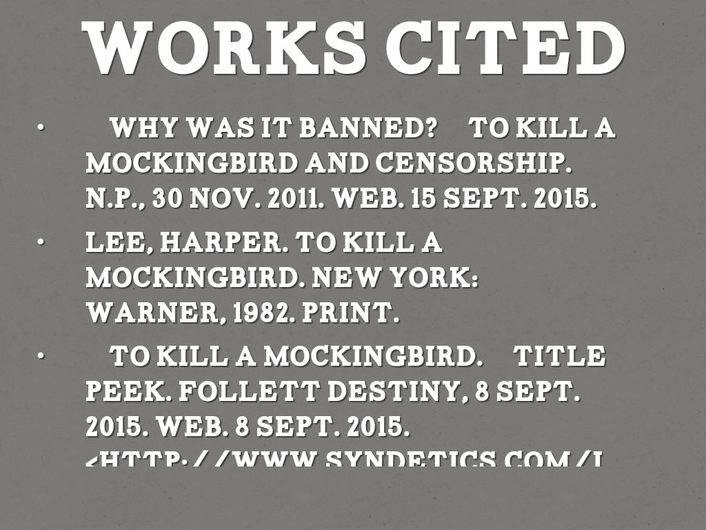 To Kill A Mockingbird by bosenbaugh02