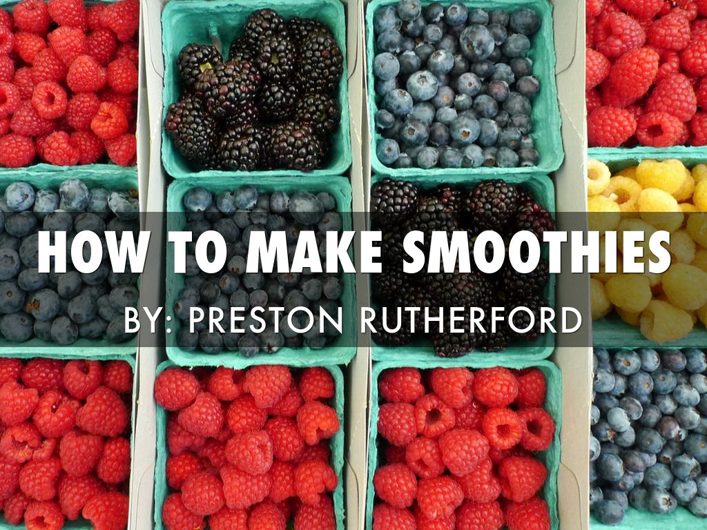 How To Make Dank Smoothies