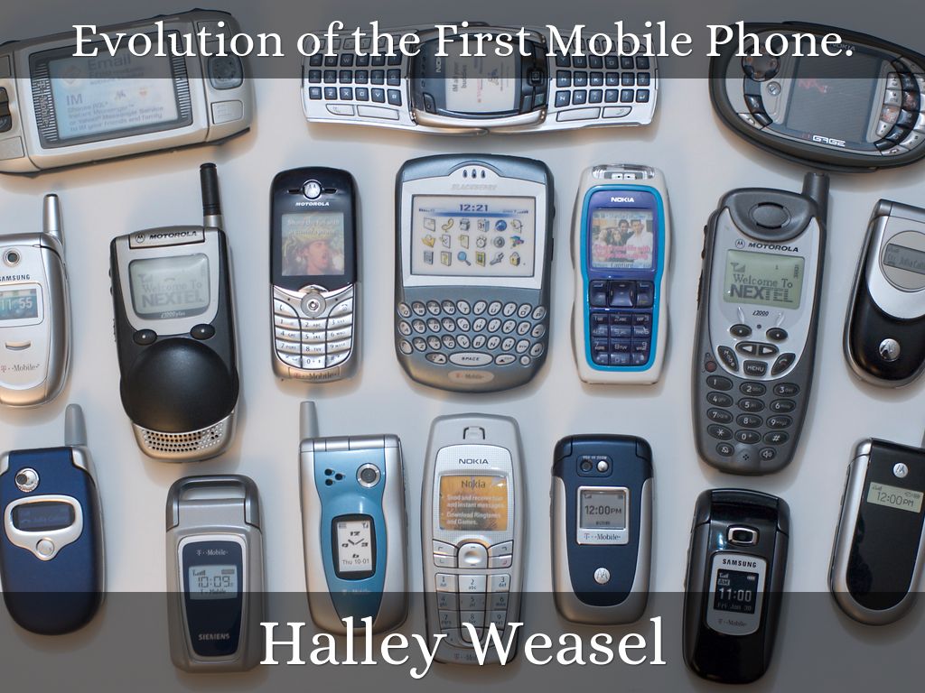 Evolution of the First Mobile Phone.