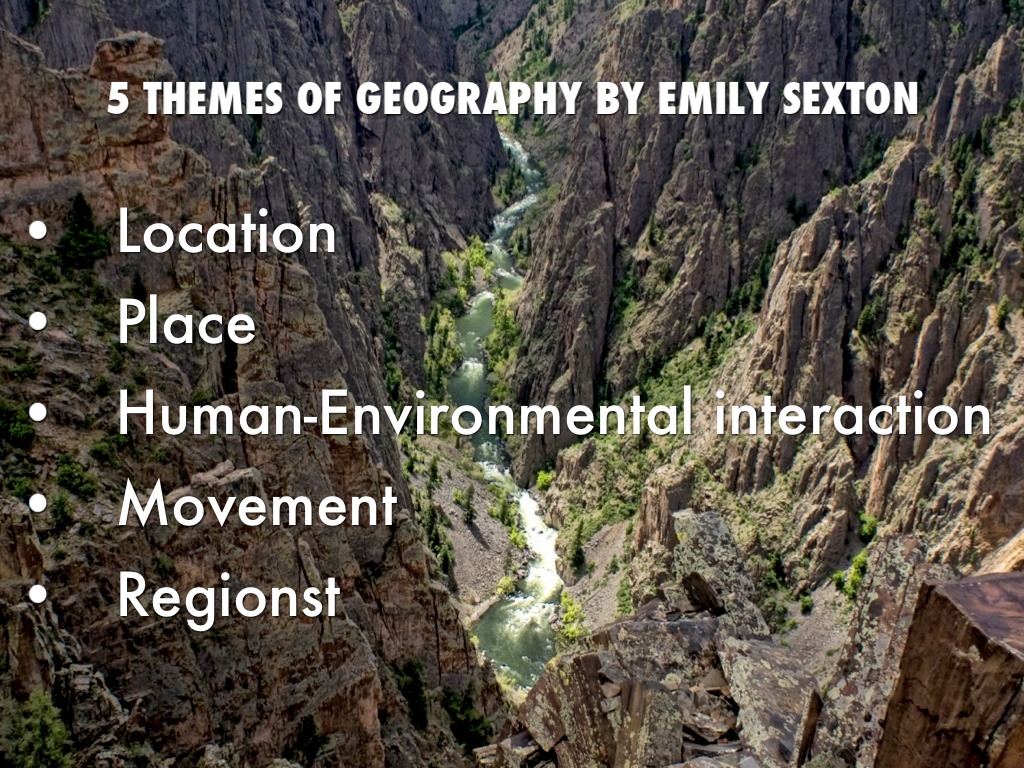 5 Themes Of Geography