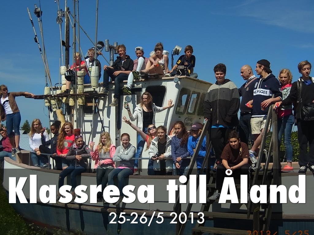 Klassresa till Åland 2013