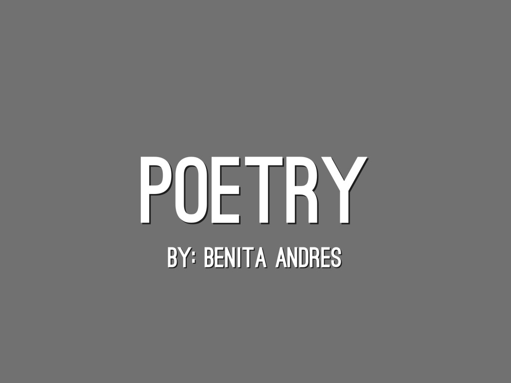 Poetry