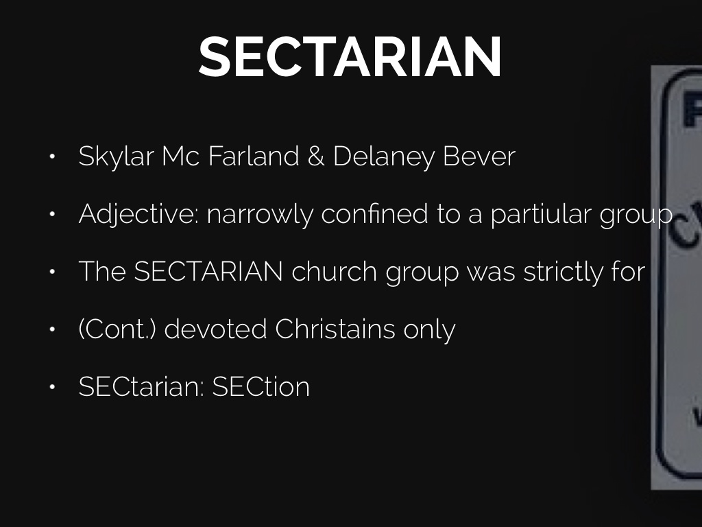 Sectarian