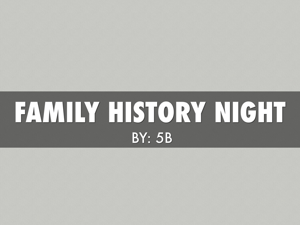 Family History Project