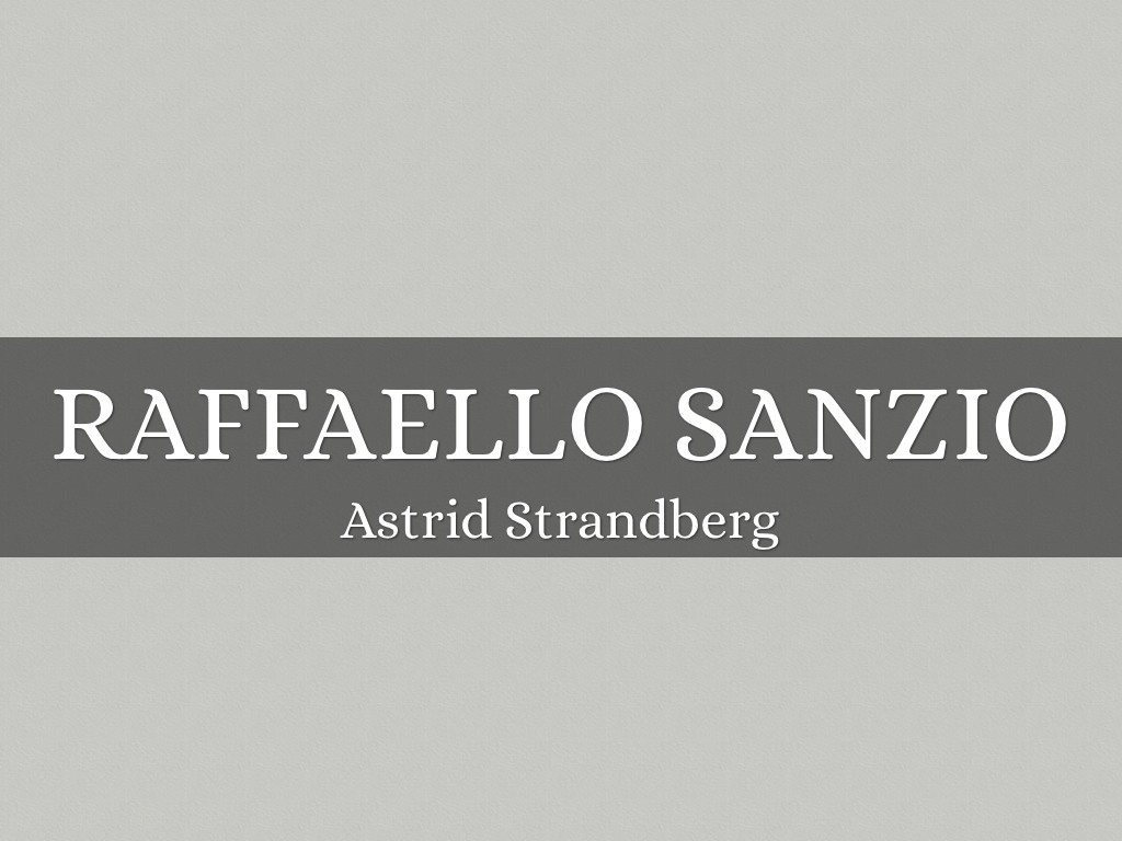 Raffaello Sanzio da Urbino