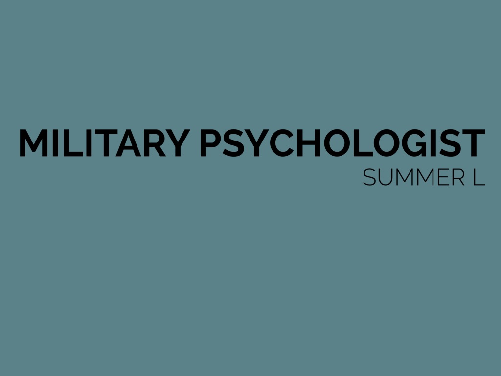 Military Psychologist