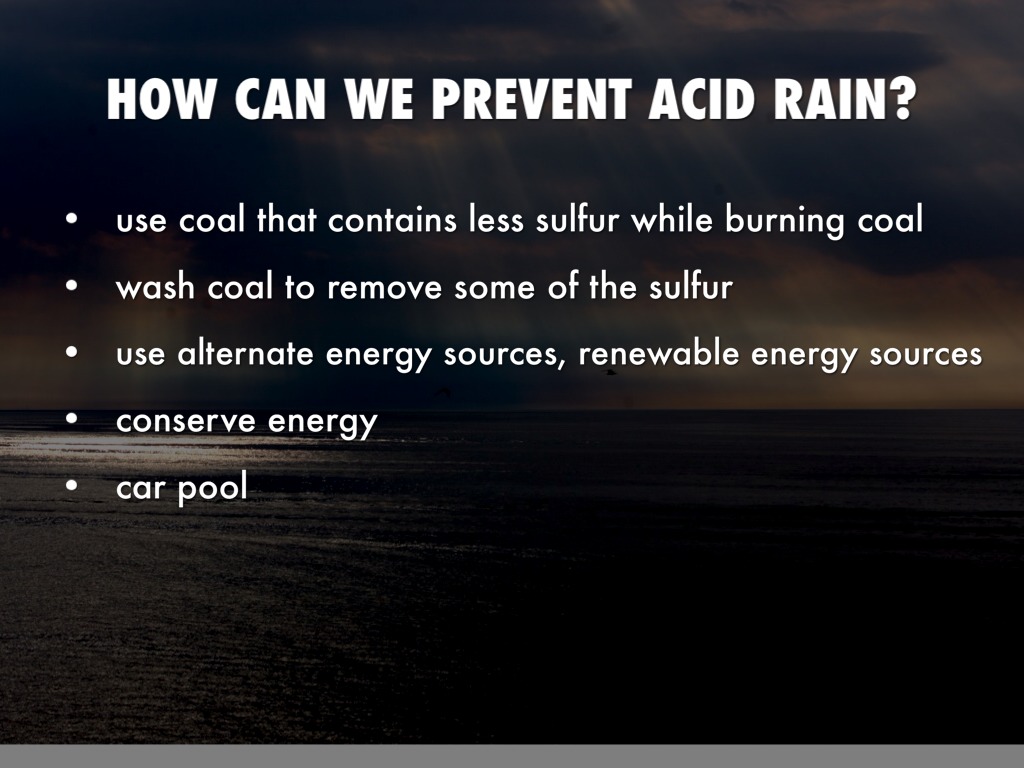 how to prevent acid rain essay