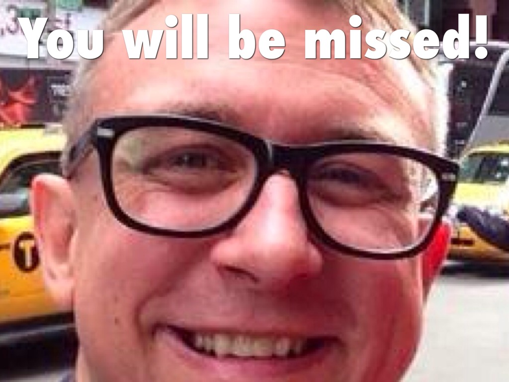 Matthew, Best Wishes On Your New Venture