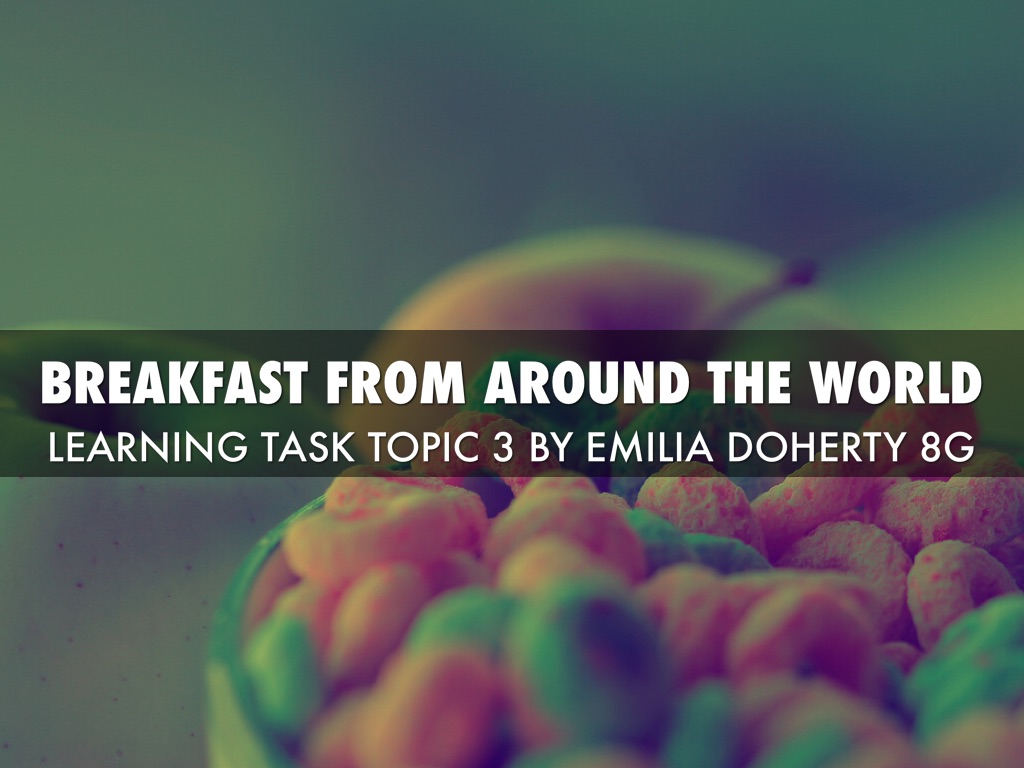 Food Tech Learning Task