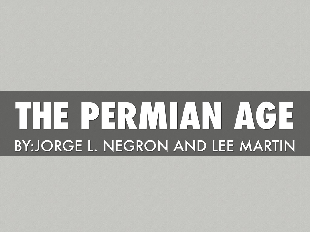 The Permian Age