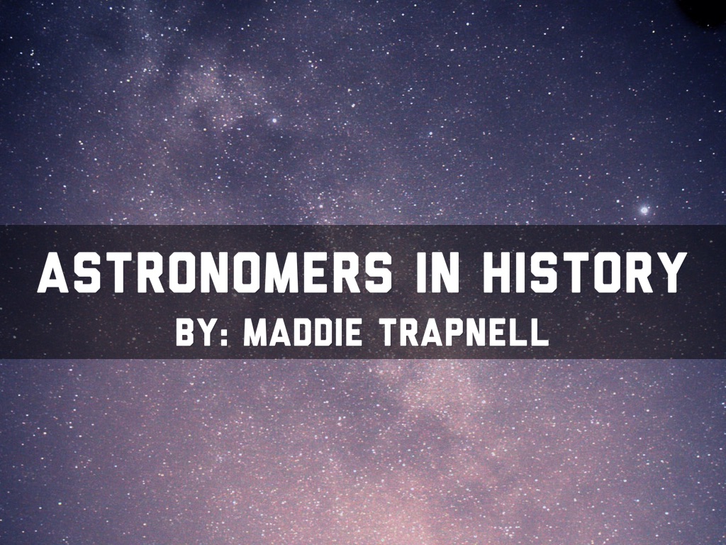 Astronomers In History 