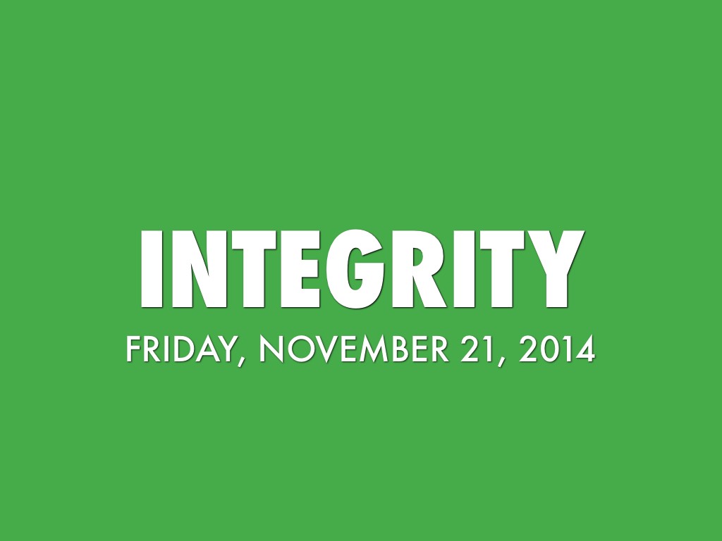 Integrity 