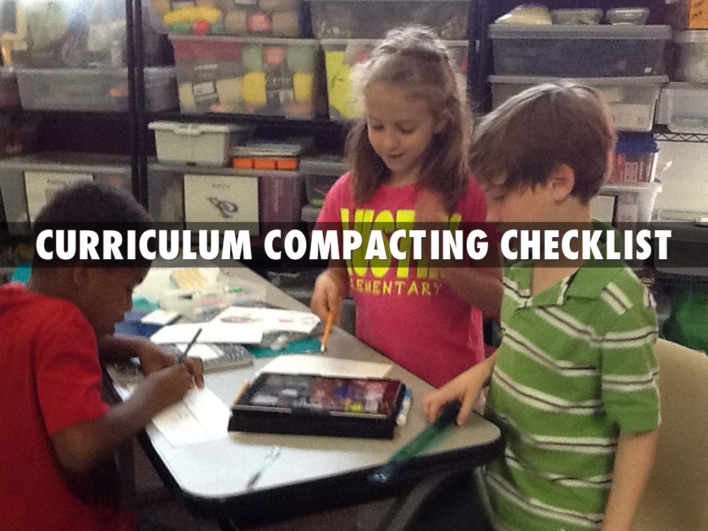 Curriculum compacting by Liz Malone