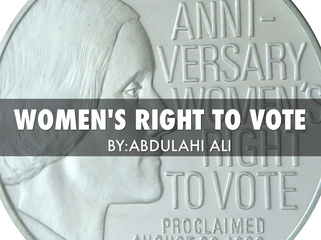 on womens right to vote by on womens right to vote by