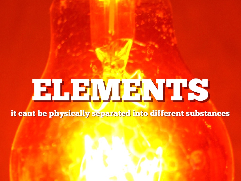 Elements Compound And Mixture