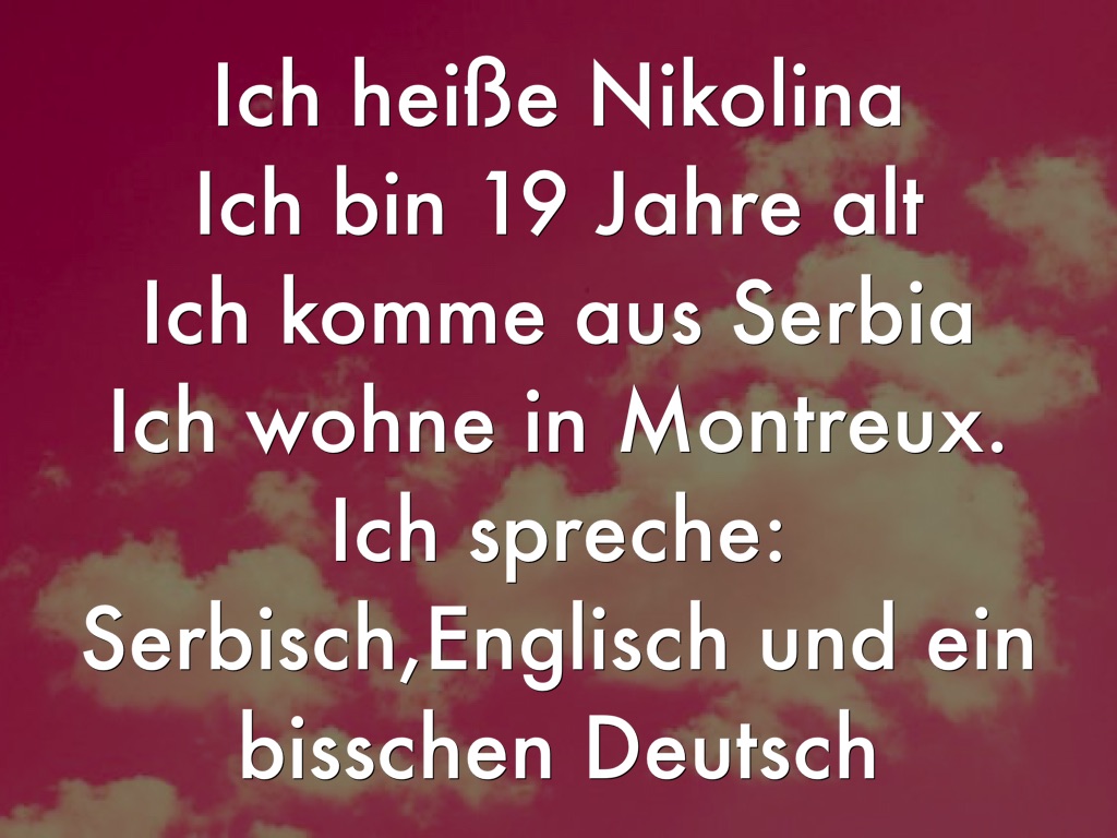 Ich Spreche Ein Bisschen Englisch