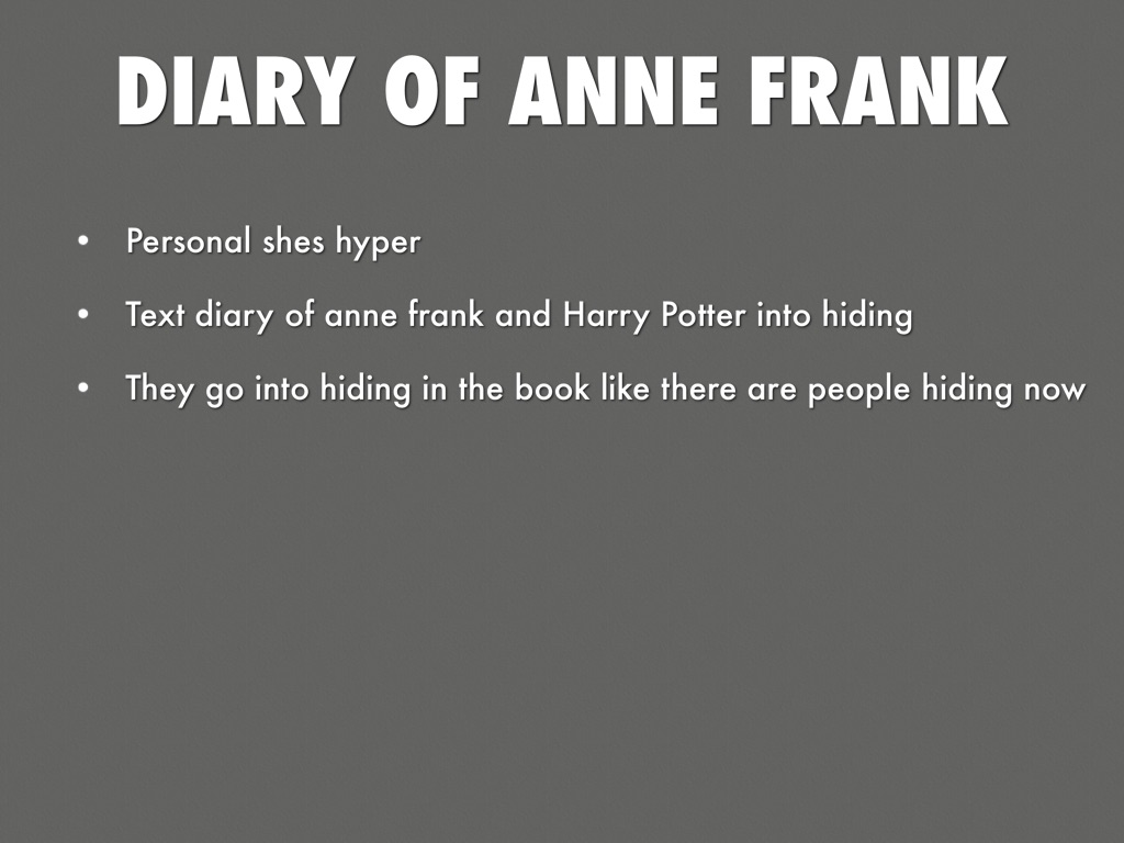 Diary Of Anne Frank