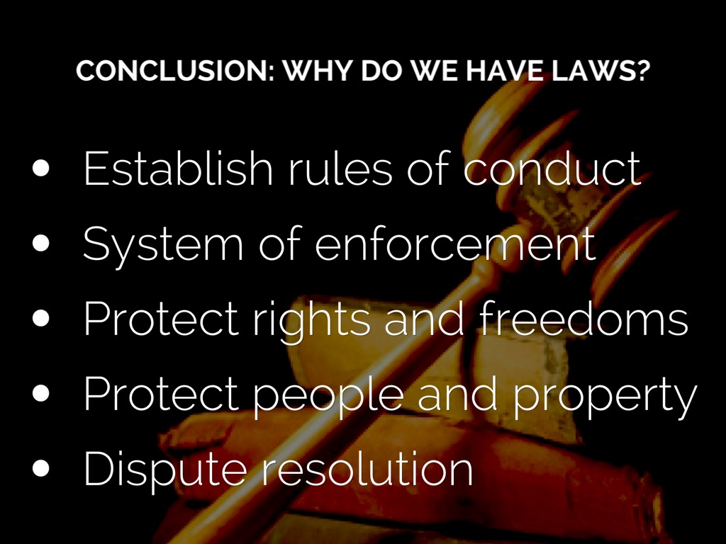 Why Do We Need Laws In A Country