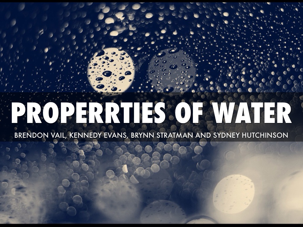 Properties of water