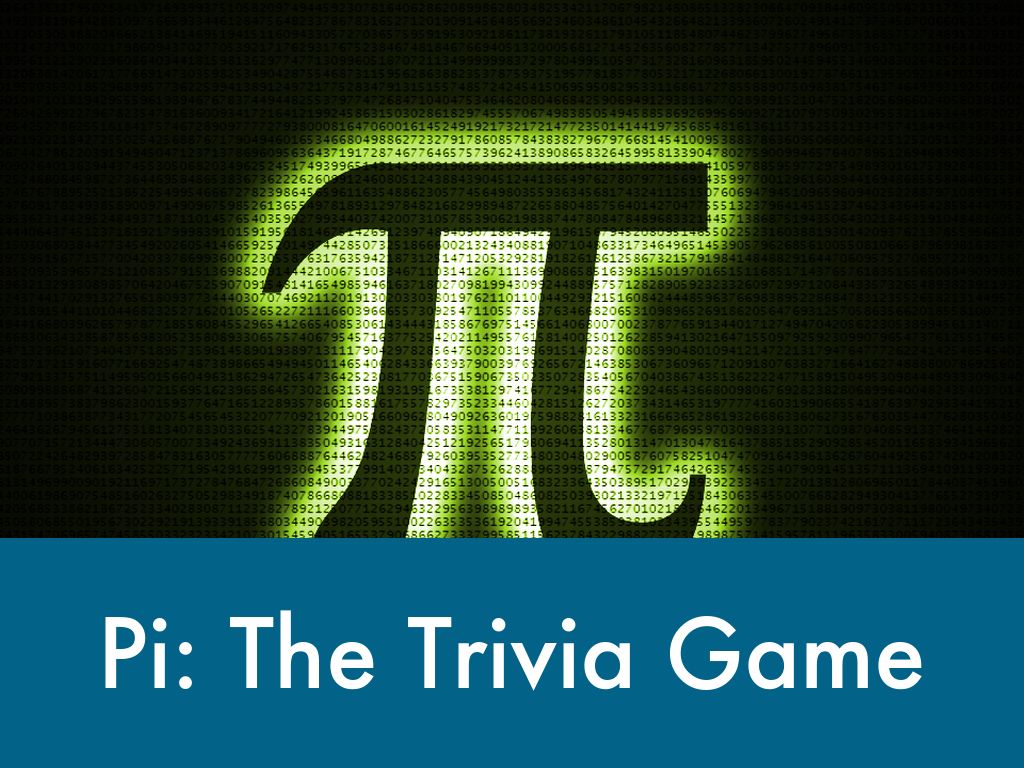 Copy of Pi: Teachers Edition