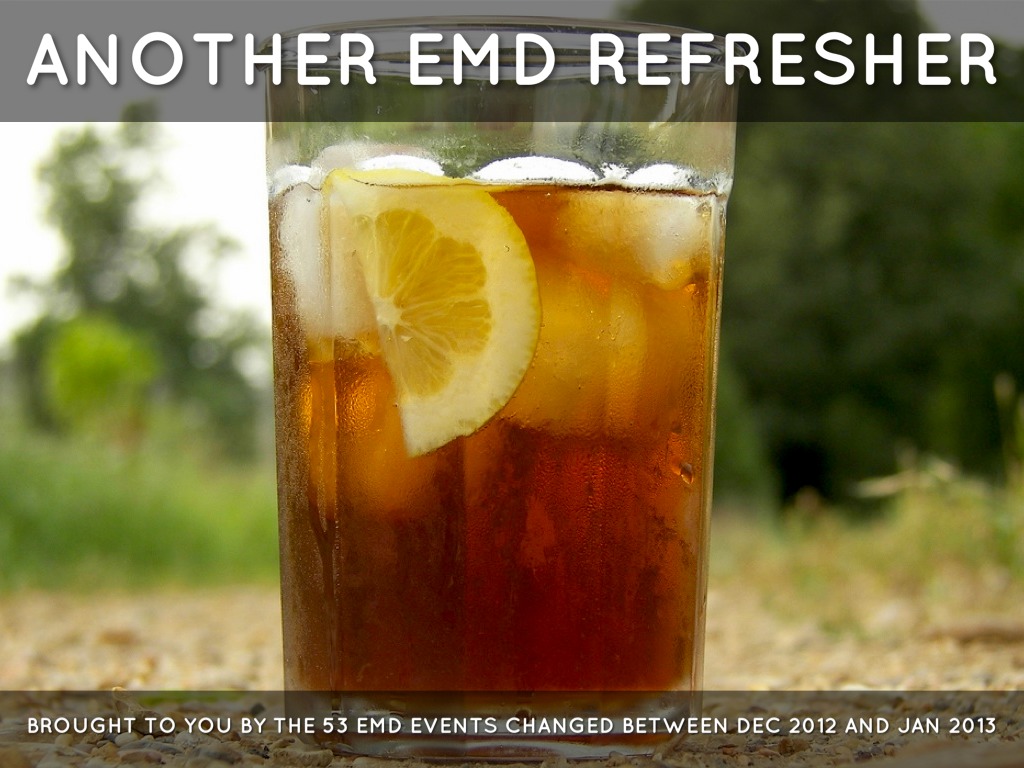 Another EMD Refresher