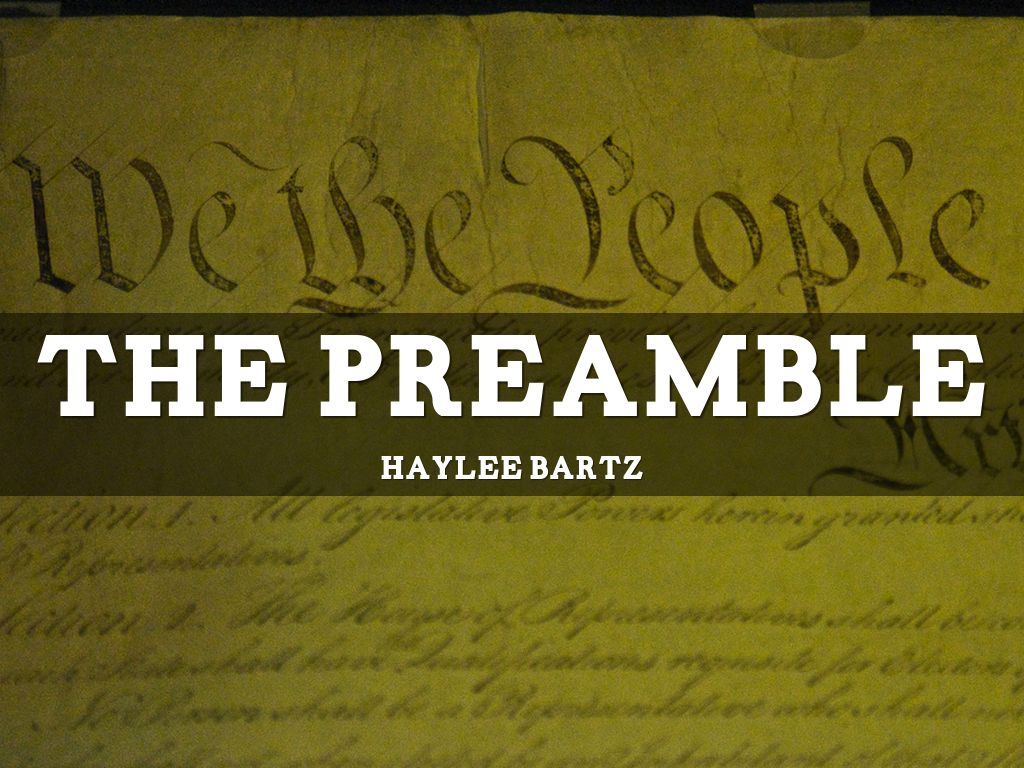 The Preamble