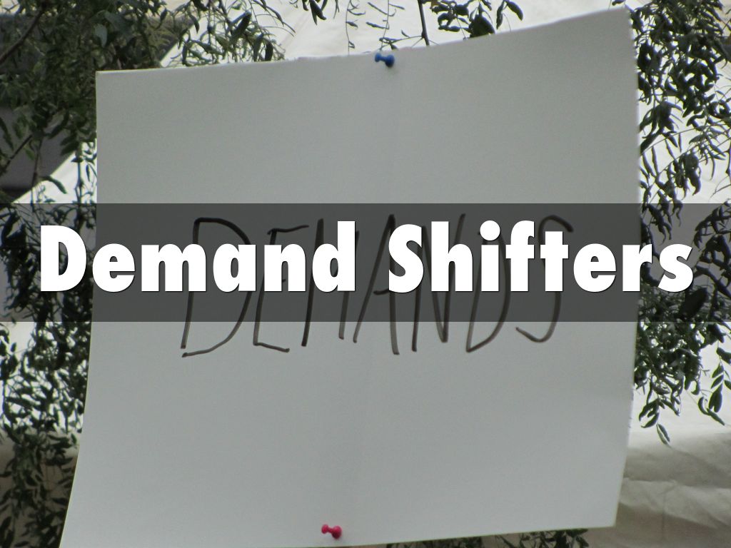 Demand Shifters