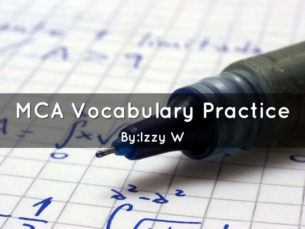 MCA Vocabulary Practice📝
