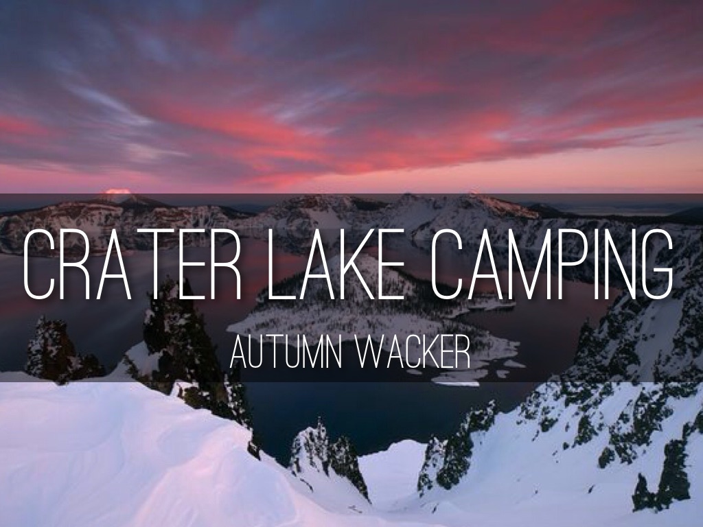 Crater Lake Camping