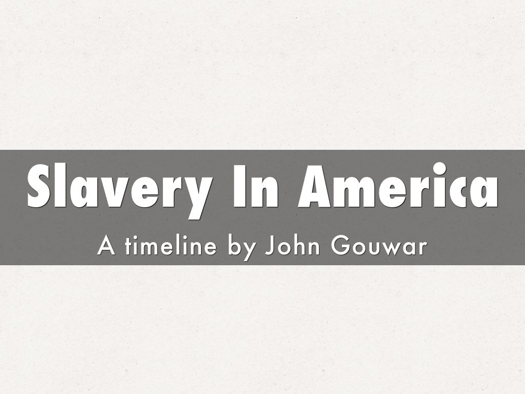 The Evolution Of Slavery 